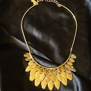 Kate Spade New York -Gold Fancy Flock Collar Necklace-BIRDS OF A FEATHER